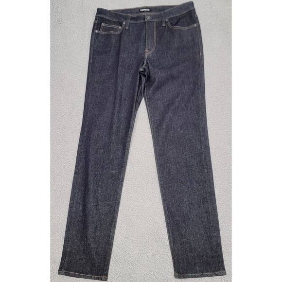Express Other - Express Jeans Mens 32x32 (Measured) Blue Relaxed Dark Wash Hyper Stretch Denim